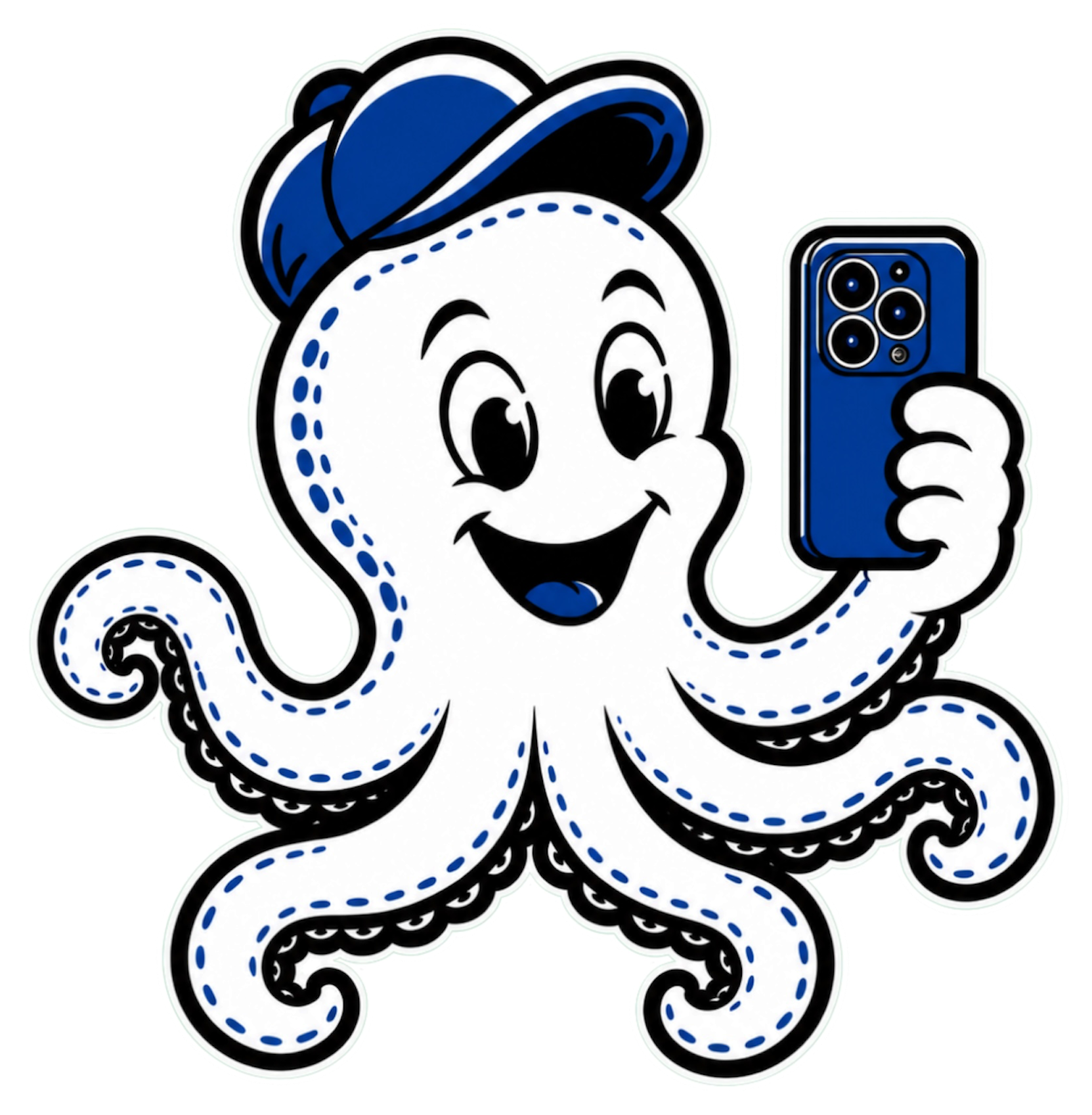 Mascotte Maison Casti avec téléphone