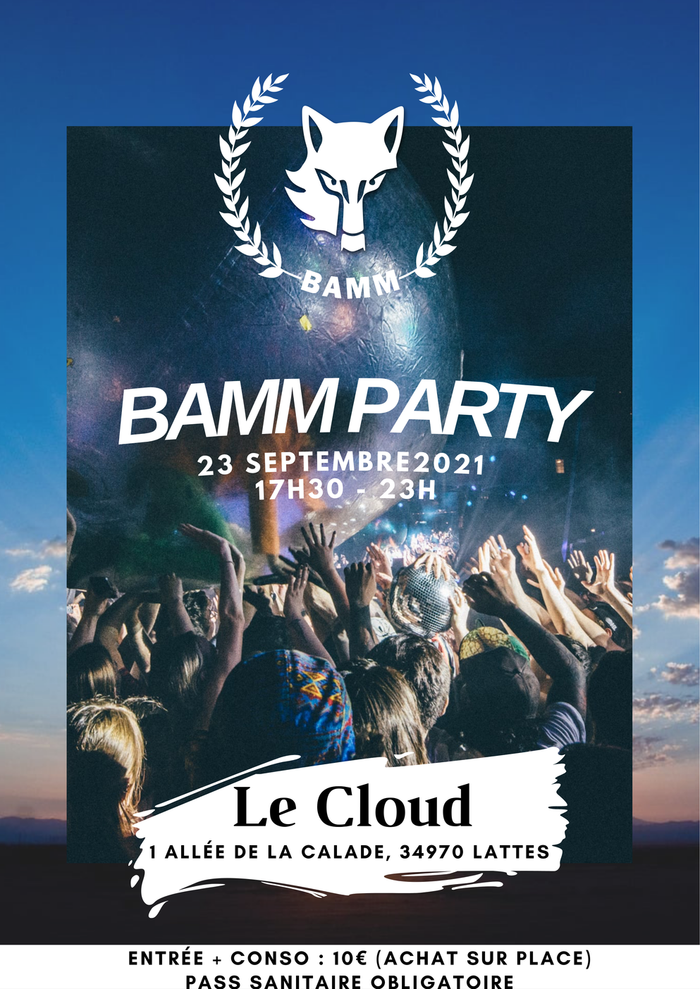 Affiche BAMM Party Maison Casti