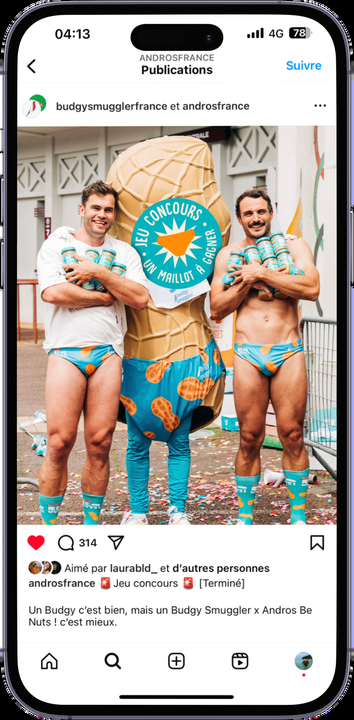 Projet Budgy Smuggler x Andros Be Nuts